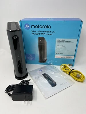 Motorola MG7540 16x4 Cable Modem Plus AC1600 WiFi Router Open BoxTested Works - Image 1 of 4
