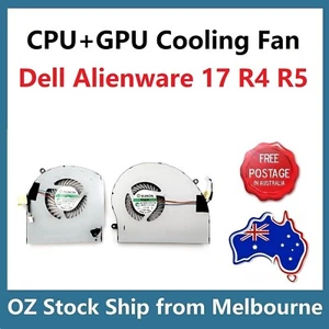 CPU GPU Cooling Fan For DELL Alienware 17 R4 R5 Left + Right P31E ALW17C Genuine - Picture 1 of 4