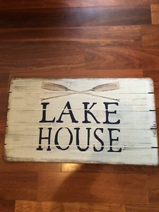 Felpudo decorativo para interiores y exteriores The Lake House, alfombrilla para puerta de entrada de casa nueva - Imagen 1 de 3