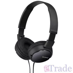 NEW Sony MDRZX110B On Ear Foldable Headphones Comfort Design - Wide Frequency - Picture 1 of 3