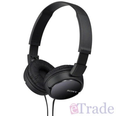 NEW Sony MDRZX110B On Ear Foldable Headphones Comfort Design - Wide Frequency - image 1 of 3
