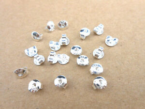 20PCS 925 Sterling Silver Butterfly BACK STOPPERS Earrings Jewelry Findings
