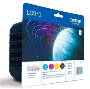 BROTHER LC970VALBP MULTIPACK ORIGINALE MFC-235C/MFC-260C/DCP-135C/150C [NO BOX] - Picture 1 of 2