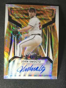 2023 Blatt Metall Baseball Auto Gold Wave John Smoltz 1/1 - Bild 1 von 2