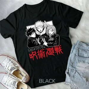 Unisex T-Shirt Satoru Gojo,Yuji Itadori Megumi Fushiguro,Jujutsu Kaisen Anime - Picture 1 of 6