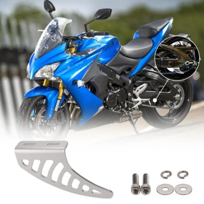 For Motorcycle Shark Fin Raw Alloy Aluminium Chain Toe Guard ACU Race Bike - Imagen 1 de 4