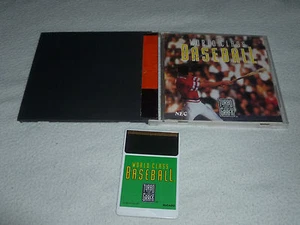 TURBOGRAFX 16 TURBO GRAFX HU CARD GAME WORLD CLASS BASEBALL HUDSON SOFT 1989 - Picture 1 of 2