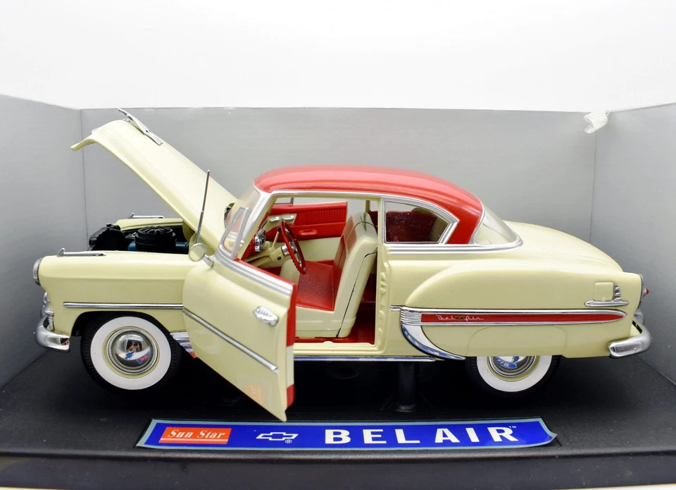 Modellino auto americane 1:18 Chevrolet bel air sun star diecast modellismo car - Immagine 1 di 4