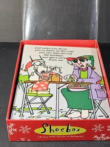 Hallmark Shoebox Maxine Christmas Cards Open Box 15 Cards & Envelopes - Picture 1 of 7