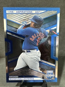 RS29828 2023 Elite Extra Aspirations Blue #123 Moises Ballesteros CUBS RC #/349 - Picture 1 of 5