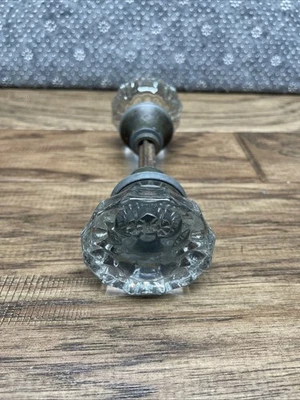 Unique Antique Glass Door Knob Double Ended Decorative Vintage LG - Image 1 of 4