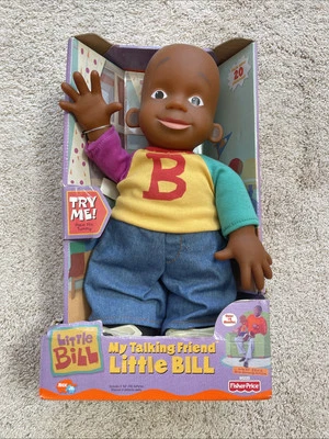 RARE VINTAGE 2001 LITTLE BILL TALKING DOLL NEW IN BOX BILL COSBY  - image 1 of 4