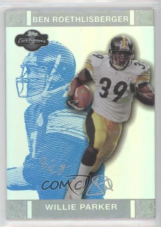 2007 Topps Co-Signers Blue Changing Faces Hyper Silver /99 Willie Parker #16 - Image 1 of 2