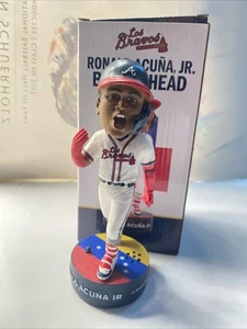 RONALD ACUNA JR Atlanta Braves Baseball 2022 Bobblehead Los Bravos Venezuela MLB - Picture 1 of 2