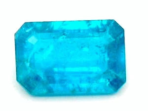 1.52Ct UNHEATED NEON BLUE APATITE GEMSTONE FROM BRAZIL - Picture 1 of 7