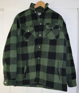 Mens Champion Kinross Green Fleece Shirt Winter Warm Padded Lining Size S VGC - Picture 1 of 12
