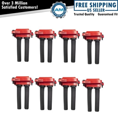 8 Piece Premium High Performance Engine Ignition Coil for Chrysler Dodge Ram New - Image 1 of 2