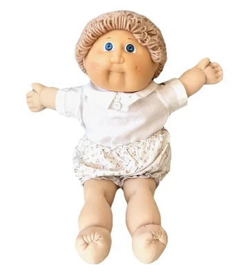 Cabbage Patch Kids Doll Vintage 1982 Xavier Roberts Blonde Hair Blue Eyes 16” - Image 1 of 4