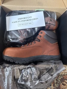TRENCHER MEN'S BROWN 6" WORK BOOT - IA5002 SIZE 12 NIB - Picture 1 of 11