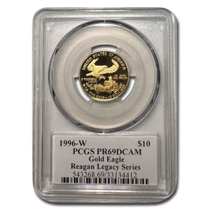 1996-W 1/4 oz Proof American Gold Eagle PR-69 PCGS (Reagan) - Picture 1 of 3