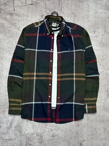 Barbour Tartan Mens Flannel Shirt Size L - Picture 1 of 7