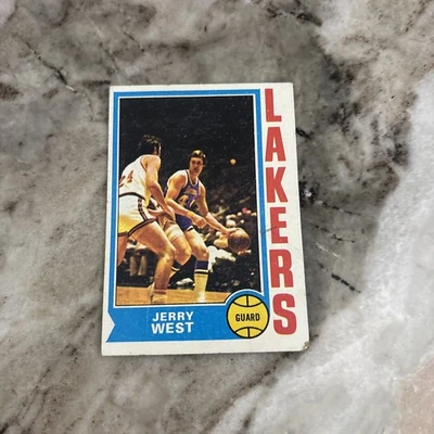 1974-75 Topps Jerry West Los Angeles Lakers #176 Foto 1 de 4