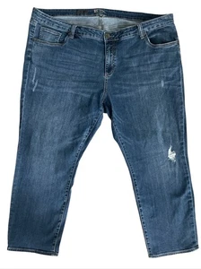 KUT From The Kloth High Rise Distressed Boyfriend Jeans Womens 24W Stretch 46x29 - Picture 1 of 8