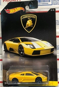 2017 HOT WHEELS LAMBORGHINI MURCIELAGO #5/8, YELLOW, WALMART EXCLUSIVE CAR - Picture 1 of 6