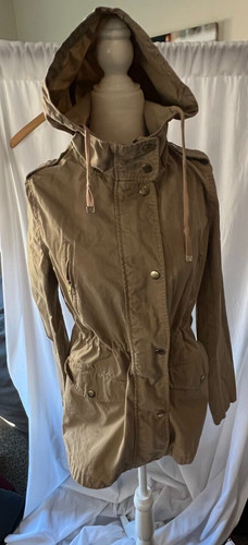 VETEMENTS Love Tree Giacca con cappuccio e coulisse interna leggera stile militare media