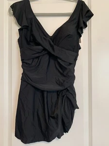Women’s Aidonger Black One Piece Swimsuit Large - Picture 1 of 5