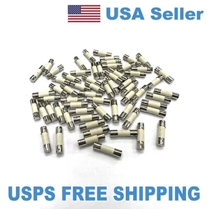 100pcs Ceramic Fuse 5mm x 20mm 1A 1 Amps F1A 250V Quick Fast Blow Us Free Ship - Picture 1 of 1