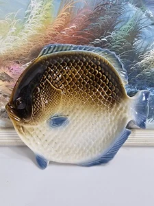 Keramik Fisch Tablett Teller Home Decor Catch All Bluegill Krempe Schmuck Halter * Schön! - Bild 1 von 6