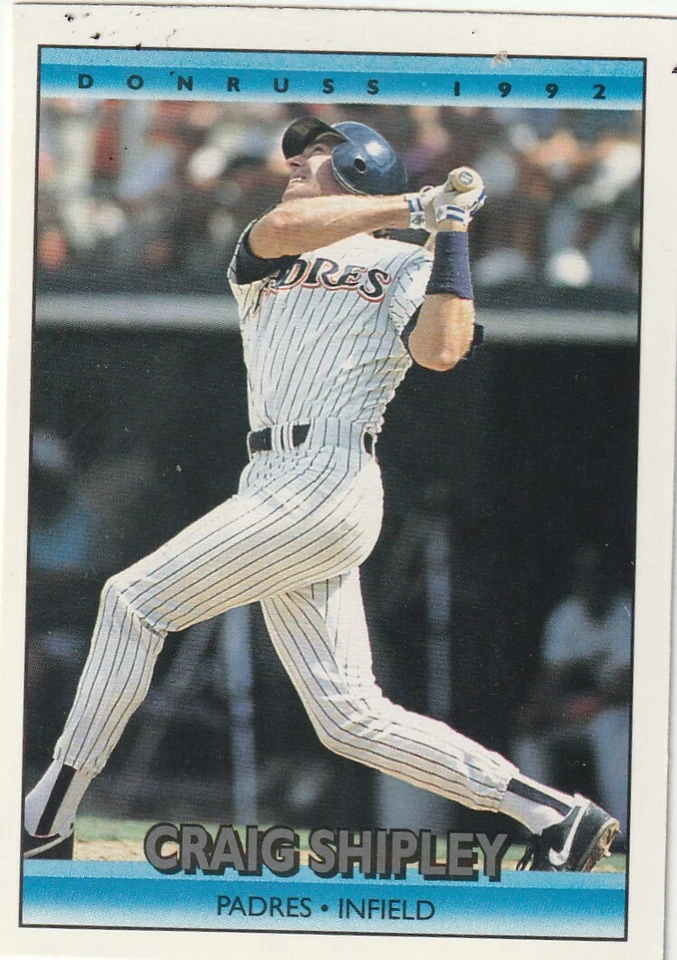 FREE SHIPPING-MINT-1992 Donruss Craig Shipley #667 PADRES PLUS BONUS CARDS - Image 1 of 1