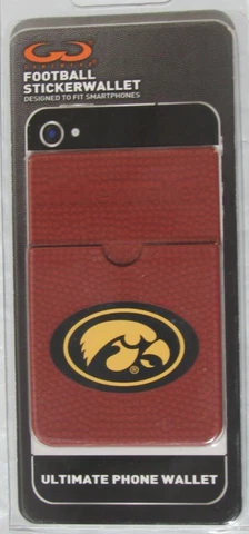 NCAA Iowa Hawkeyes Sticker Wallet Football Textured by GameWear Cover