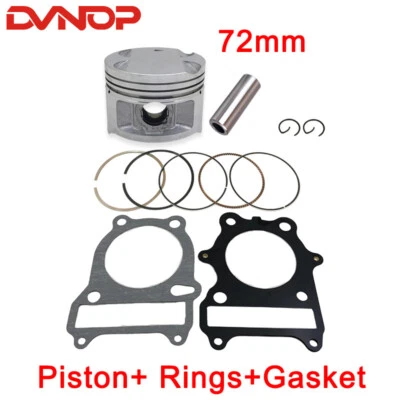1 Set Piston & Ring Gasket Kit For Suzuki GN250 DR250 GZ250 DR GN 250 72mm Bore Foto 1 de 4