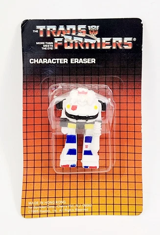 Vintage Transformers G1 Prowl Character Eraser 1985 Hasbro Spindex NEW NOS NIP ! Cover