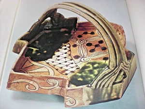 ORIBE Mino Ware Japanese Antique Pottery Porcelain Art Book 16 Plates Bowl Glaze - Picture 1 of 12