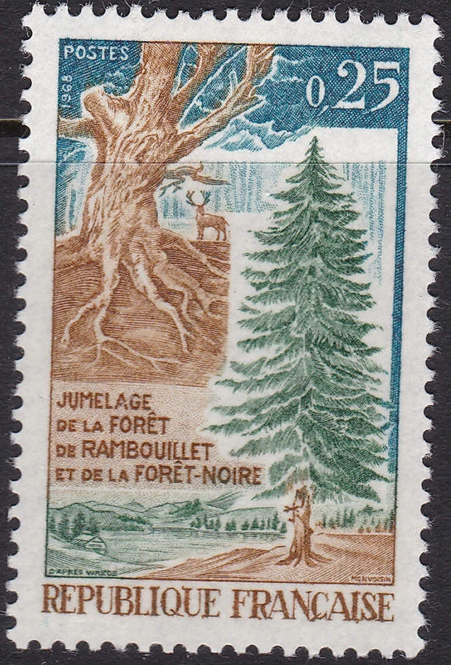 France 1968 Forests & Trees Sc-1214 MNH OG - US Seller - Image 1 of 1
