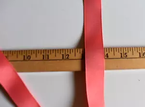 WATERMELON GROSGRAIN RIBBON 3 1/4 YARDS X 7/8 INCHES WIDE - Picture 1 of 2