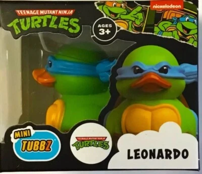 Mini Tubbz Teenage Mutant Ninja Turtles Leonardo Figura de Acción Pato NUEVO Foto 1 de 4