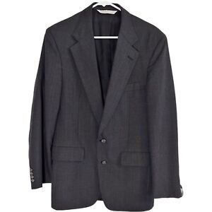 Mark Alexander Men’s 2 Piece Suit Charcoal Gray Wool 38R Pants 32 x 31