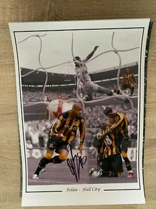  Caleb Folan Hand Signed Photo A3 Hull City Autograph Premiership C - Picture 1 of 1