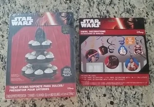 Star Wars Decorations Birthday Party Disney Lot Cupcake Stand Treat Hanging - Picture 1 of 9