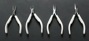 Flachzange Rundzange Drahtbiegezange Zange weiß Schmuckherstellung Set 13 cm - Bild 1 von 24