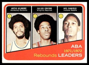 1972 Topps #263 ABA Leaders Gilmore / Erving / Daniels LL NR-MINT NO RESERVE!