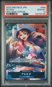 PSA 10 One Piece TCG 2022 OP01 Romance Dawn Box Topper Alvida #064 JPN - Imagen 1 de 2