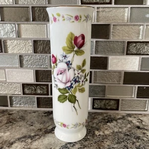 Otagiri Japan Rose Bouquet Porcelain Bud Vase 6 1/2" Tall Mother Mom - Picture 1 of 7