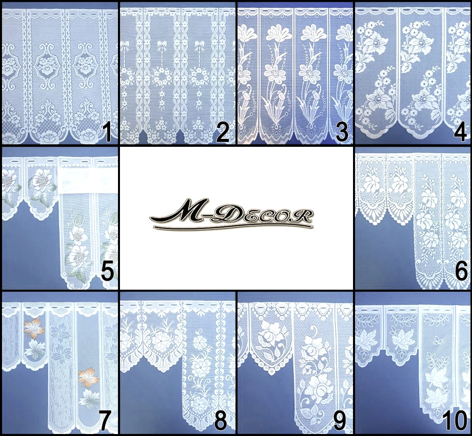 White cafe net curtains, a wide range of pelmets, finest quality! Ready to hang - Image 1 of 1