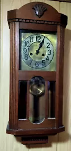 Alte antike Wanduhr Pendeluhr Regulator aus ca. 1920 vermutlich aus Holland - Bild 1 von 14