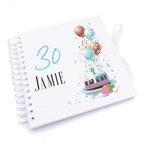 Personalised 30th Birthday Gifts for Him Scrapbook Photo Album UV-589